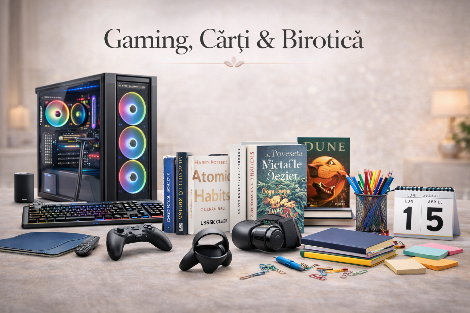 Gaming, Carti & Birotica