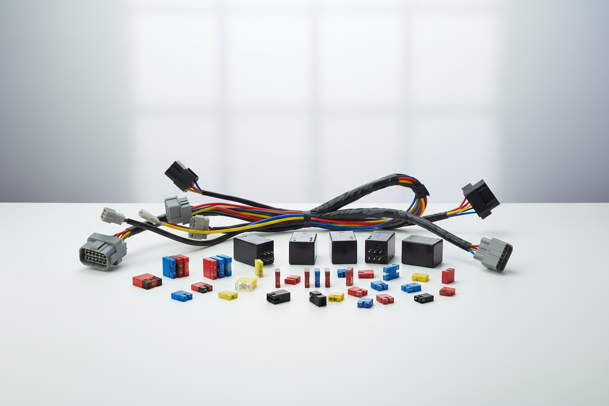 Componente electrice auto olmarkt – siguranțe, relee, cablaje și conectori auto
