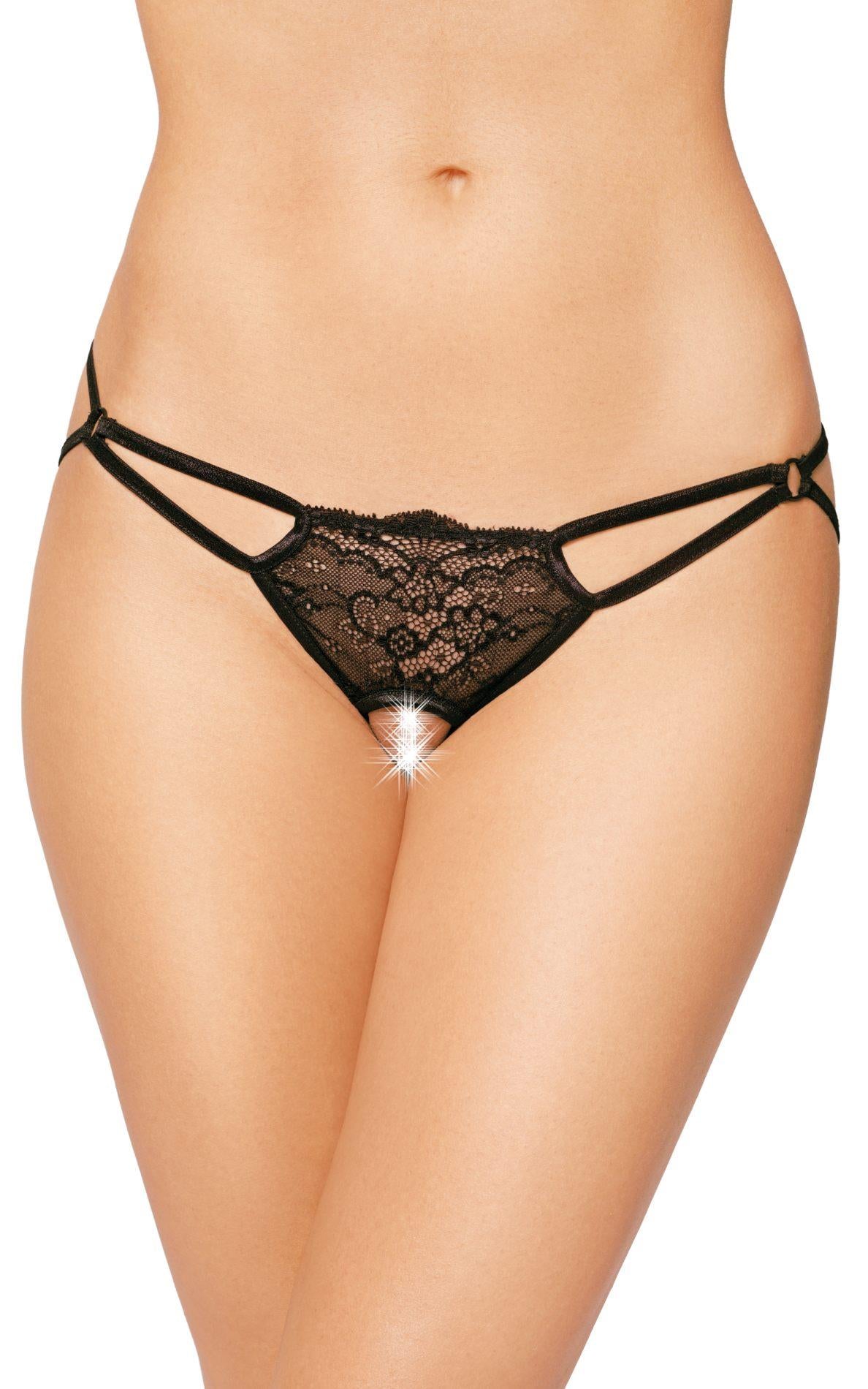 Tanga jucăușă 2474 SoftLine negru S/L
