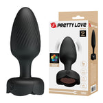 Plug anal vibrant Pretty Love Varian din silicon cu LED, 10 moduri