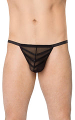 Tanga bărbătească cu croială SoftLine 4527 negru, mărime unică