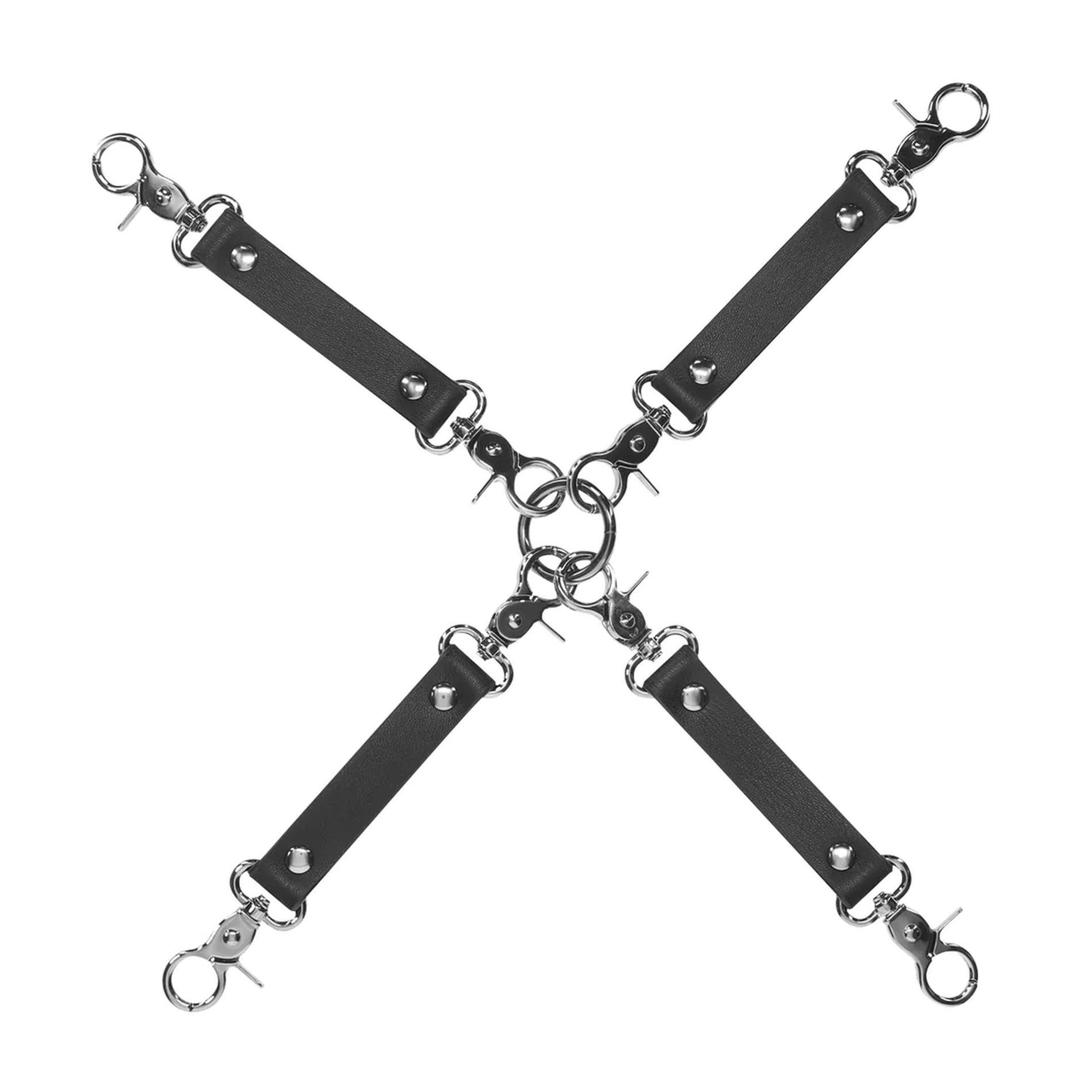 Conectori Hogtie cu 4 puncte Venice Collection Ouch, negri