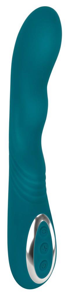 Vibrator rotativ Sweet Smile cu punct G, USB, 22,8 cm
