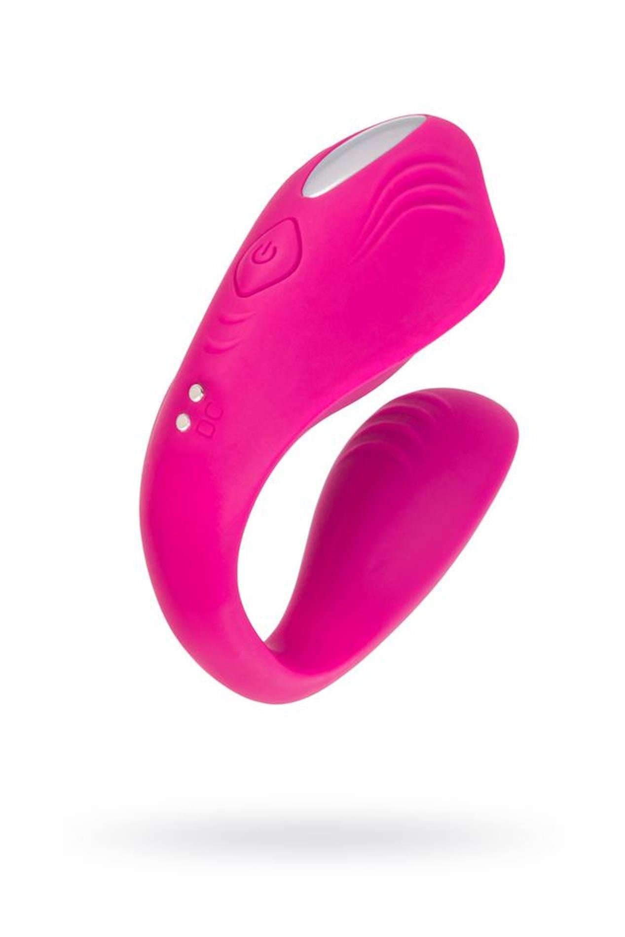 Vibrator dublu Cobrum A Toys din silicon roz 9,6 cm