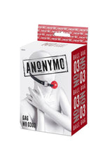 Blindaj BDSM Anonymo, reglabil, roșu și negru, 64 cm