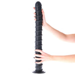 Plug anal spiralat Cabogirao Toyz4lovers negru 58 cm