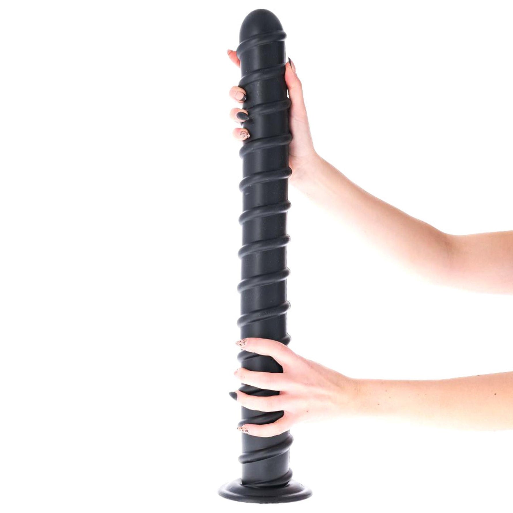 Plug anal spiralat Cabogirao Toyz4lovers negru 58 cm