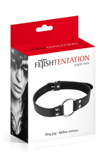 Inel metalic Fetish Tentation, negru, 48 mm