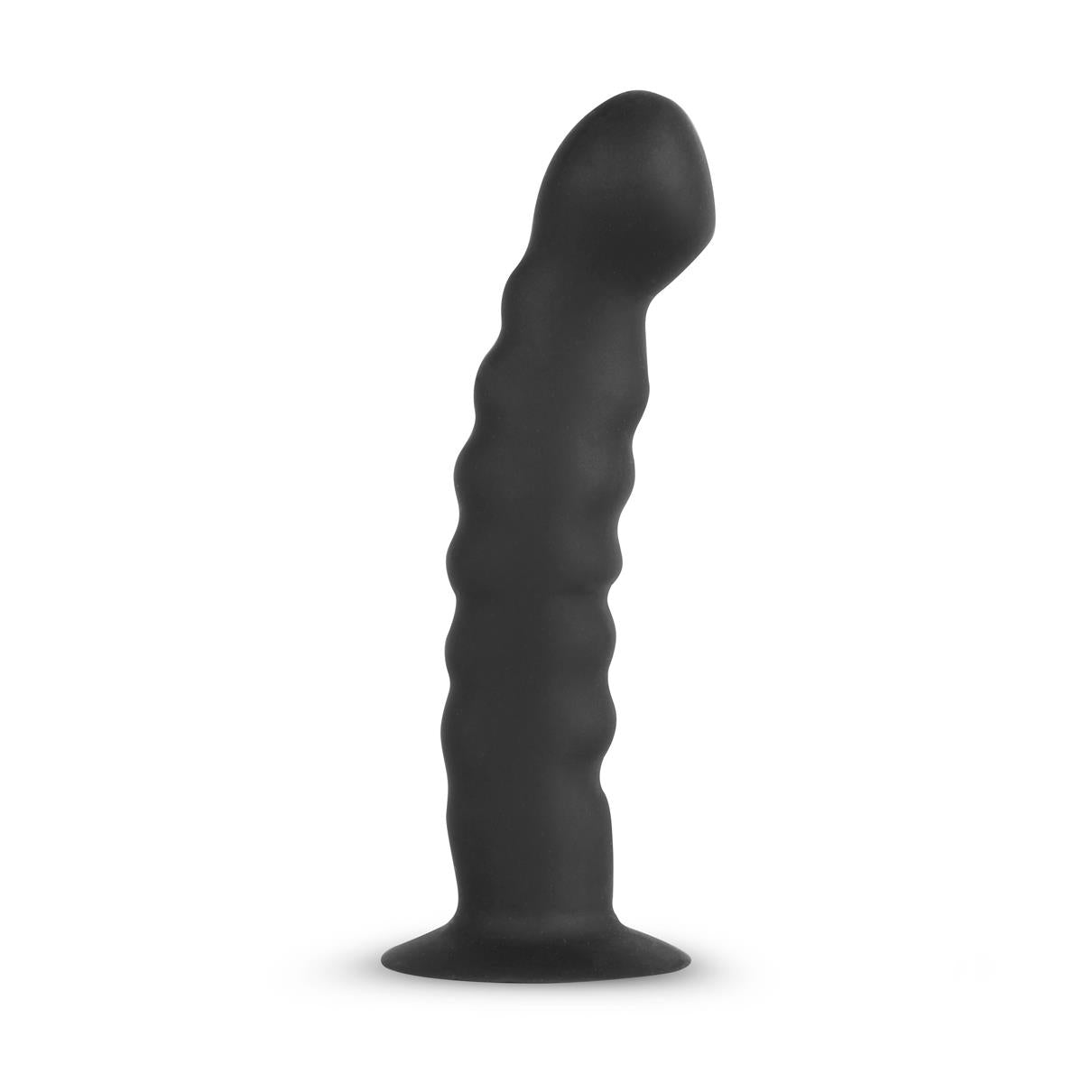 Strap-on din silicon EasyToys, negru, 14,5 cm