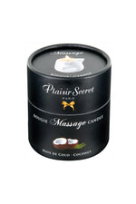 Lumanare de masaj Plaisir Secret Cocos 80 ml