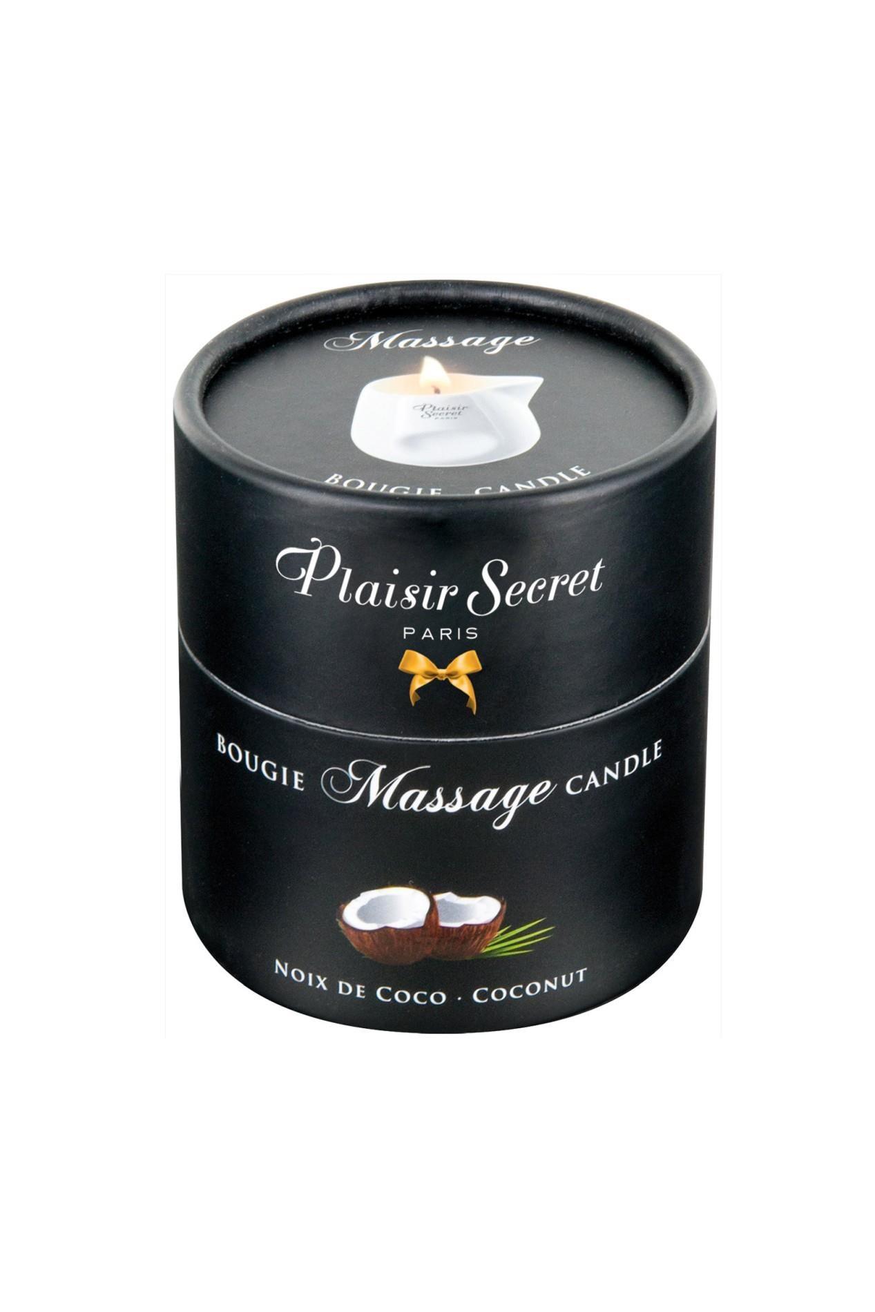 Lumanare de masaj Plaisir Secret Cocos 80 ml