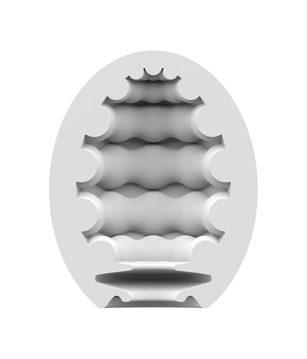 Masturbator hidroactiv Satisfyer Eggcited Riffle, verde deschis, 7 cm