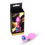 Dop anal cu diamant din silicon MyLove Toys, roz, 7 cm