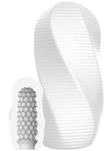 Masturbator ToyJoy HERO Swirl Medium, alb