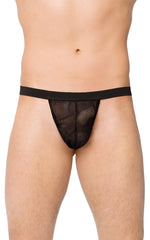 Tanga plasă pentru bărbați SoftLine 4402 negru S/L