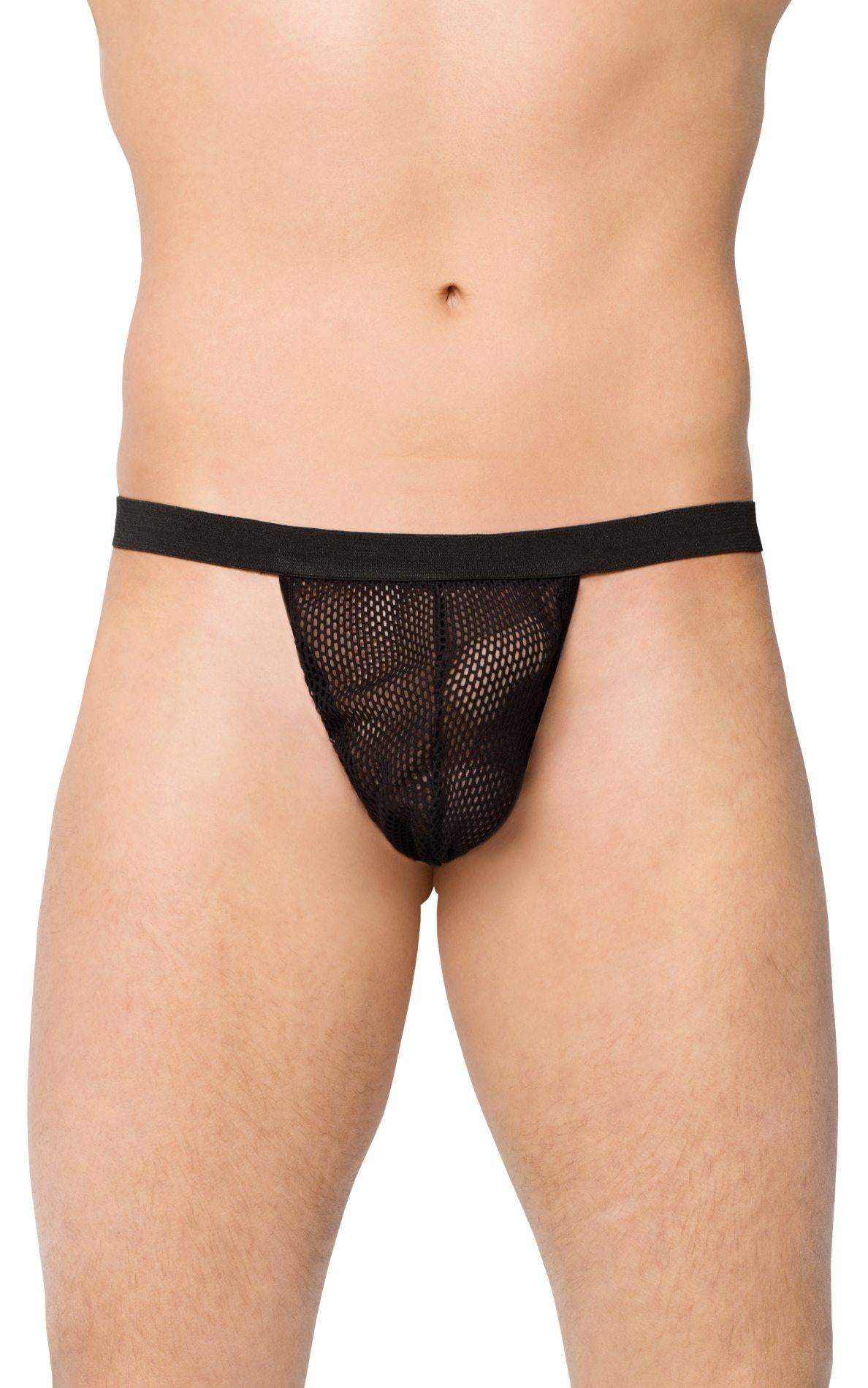 Tanga plasă pentru bărbați SoftLine 4402 negru S/L