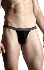 SoftLine 4496 tanga curcubeu bărbătesc negru M/L
