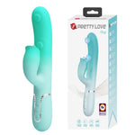 Vibrator Pretty Love Gigi din silicon cu formă de iepuraș, 7 impulsuri, 7 linguri, USB