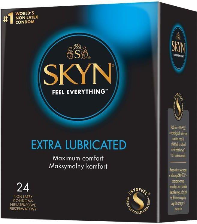 Prezervative SKYN Extra Lube din poliizopren, 24 buc.