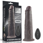 Dildo realist cu două straturi Lovetoy, 20 cm, rotativ, cu USB