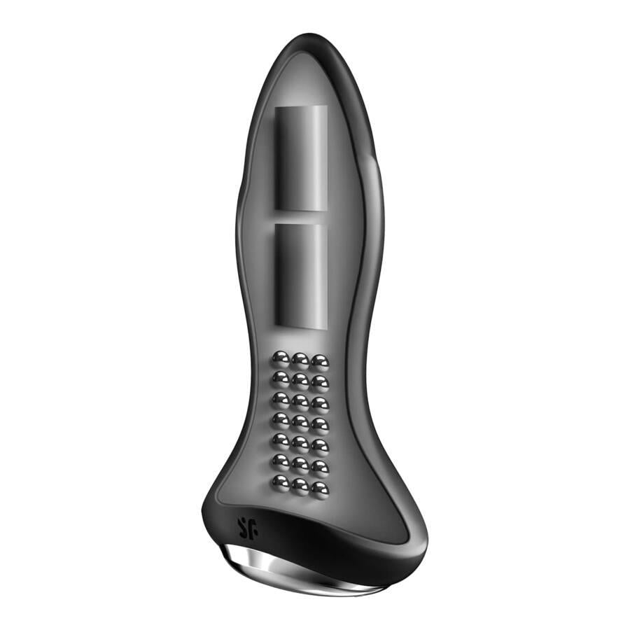 Dop anal rotativ vibrant cu aplicație Satisfyer Plug 1 Connect, negru