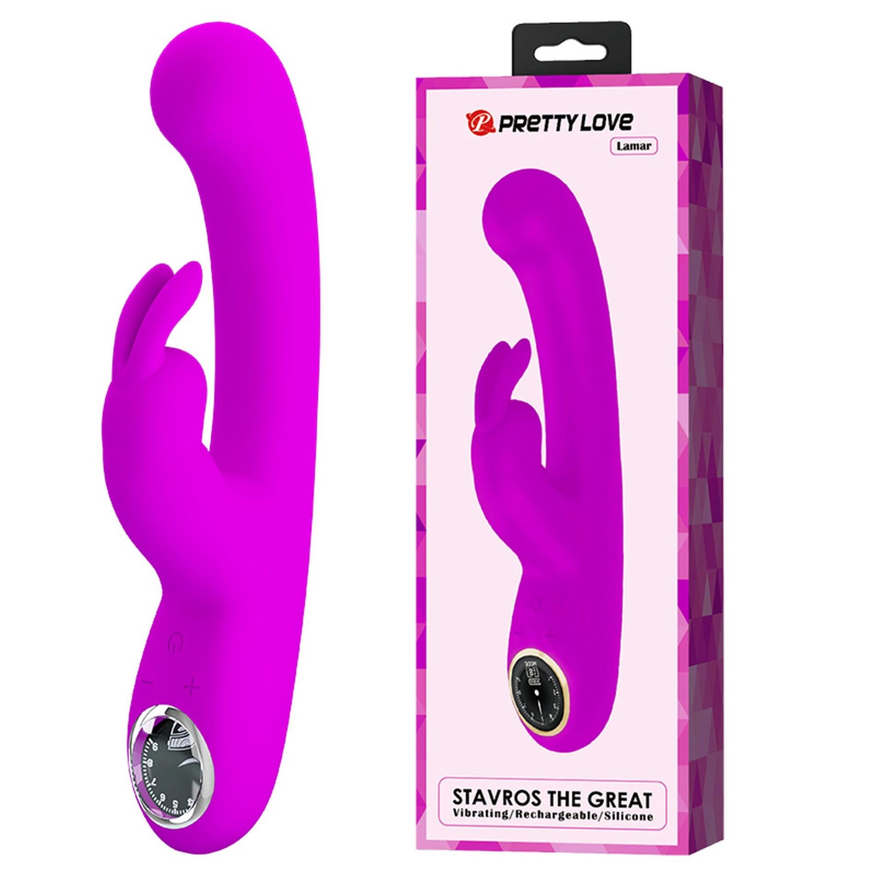 Vibrator Pretty Love Lamar Bunny Purple