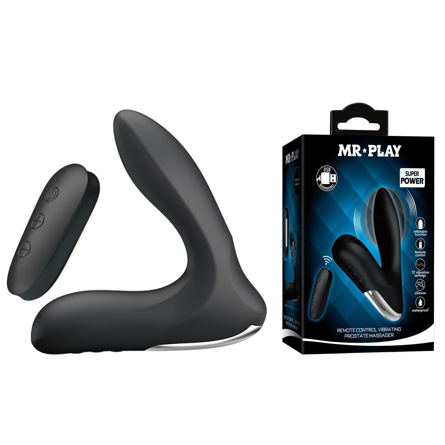 Masaj vibrator gonflabil pentru prostată Mr. Play cu telecomandă