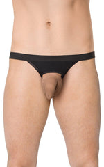 Tanga bărbătească cu model zebră SoftLine 4532 negru, mărime unică
