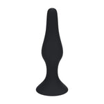 Dop anal Levelz Slim din silicon, negru, L, 12,5 cm