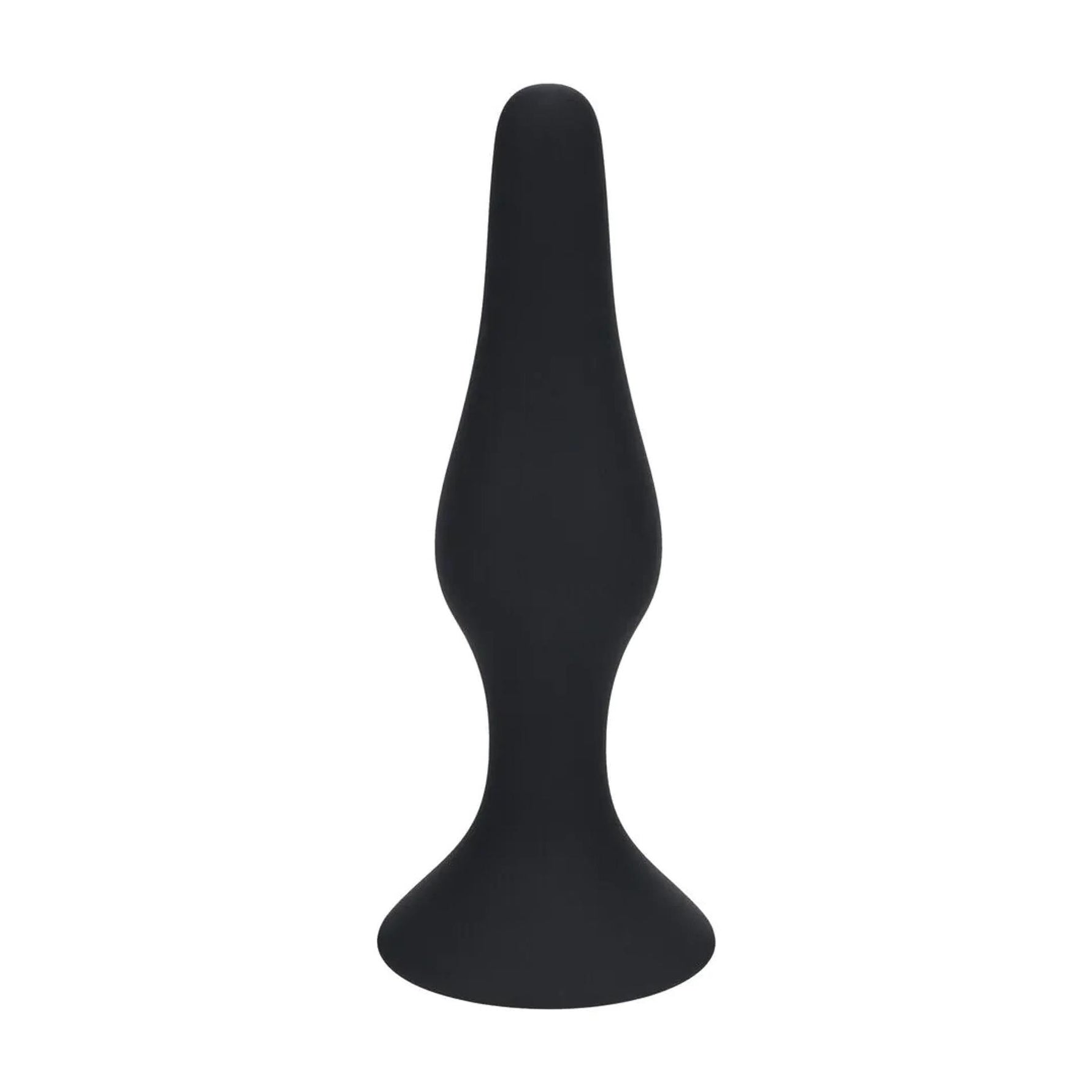 Dop anal Levelz Slim din silicon, negru, L, 12,5 cm