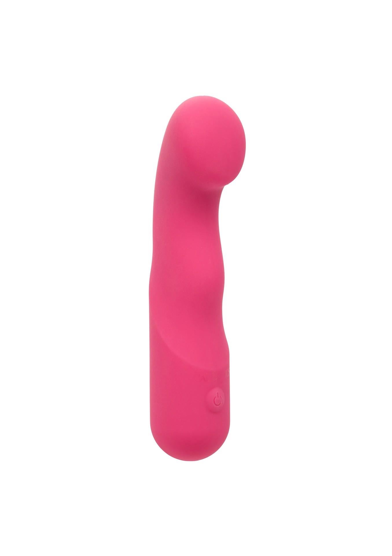 Vibrator Pixies Curvy din silicon, roz, USB, 10,75 cm