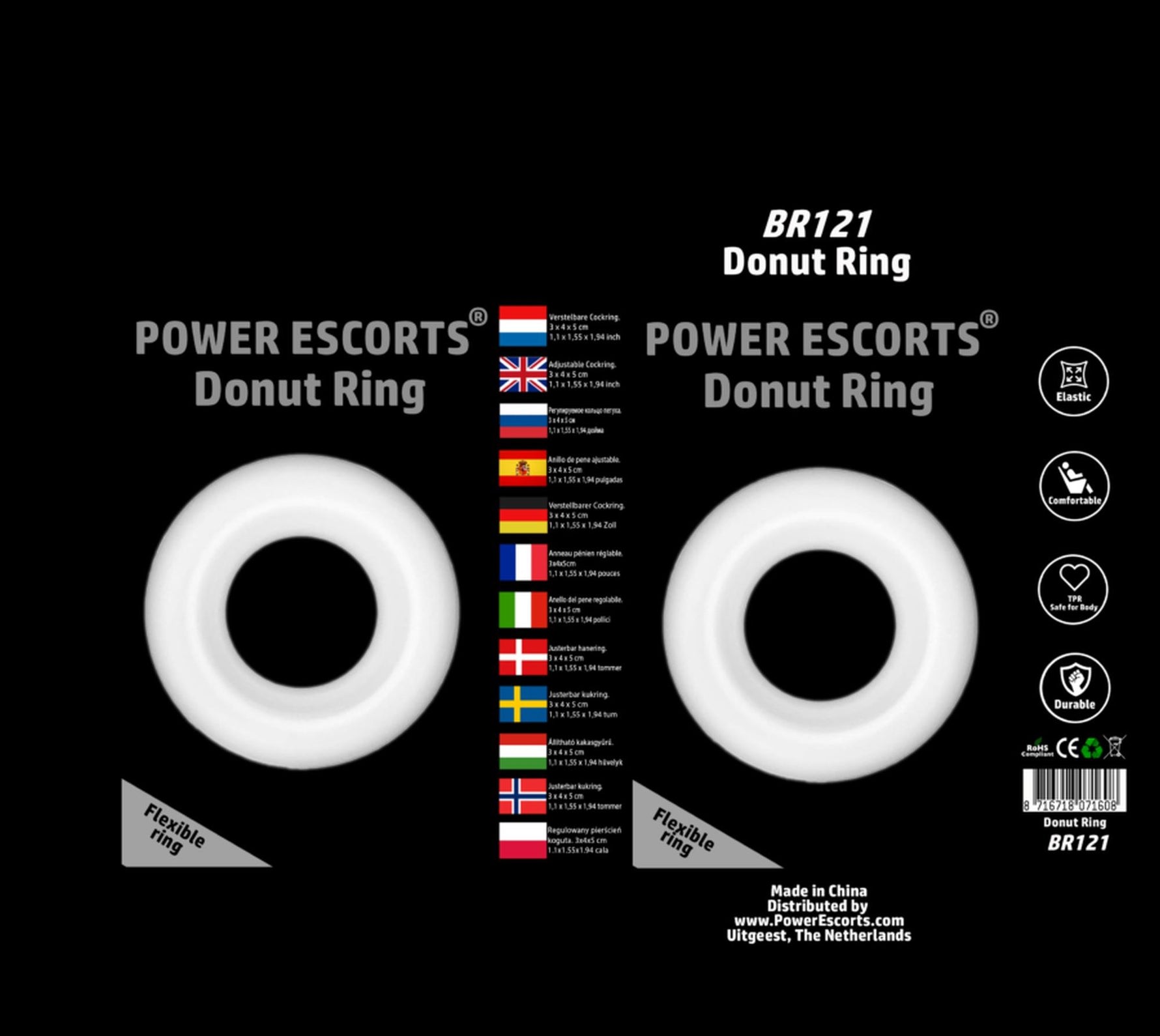 Inel de penis din silicon transparent Power Escorts