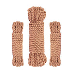 Set de frânghii de lux Rosy Gold pentru bondage