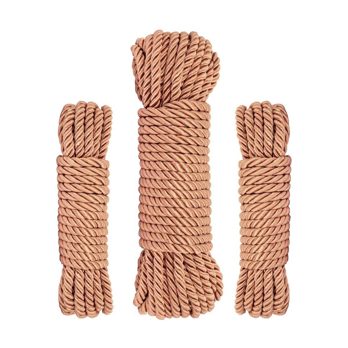 Set de frânghii de lux Rosy Gold pentru bondage