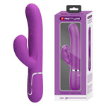 Vibrator USB din silicon Pretty Love Twinkled Tenderness cu aspect de iepuraș