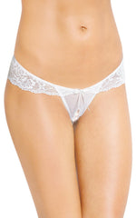 SoftLine 2443 tanga din dantelă alb S/M
