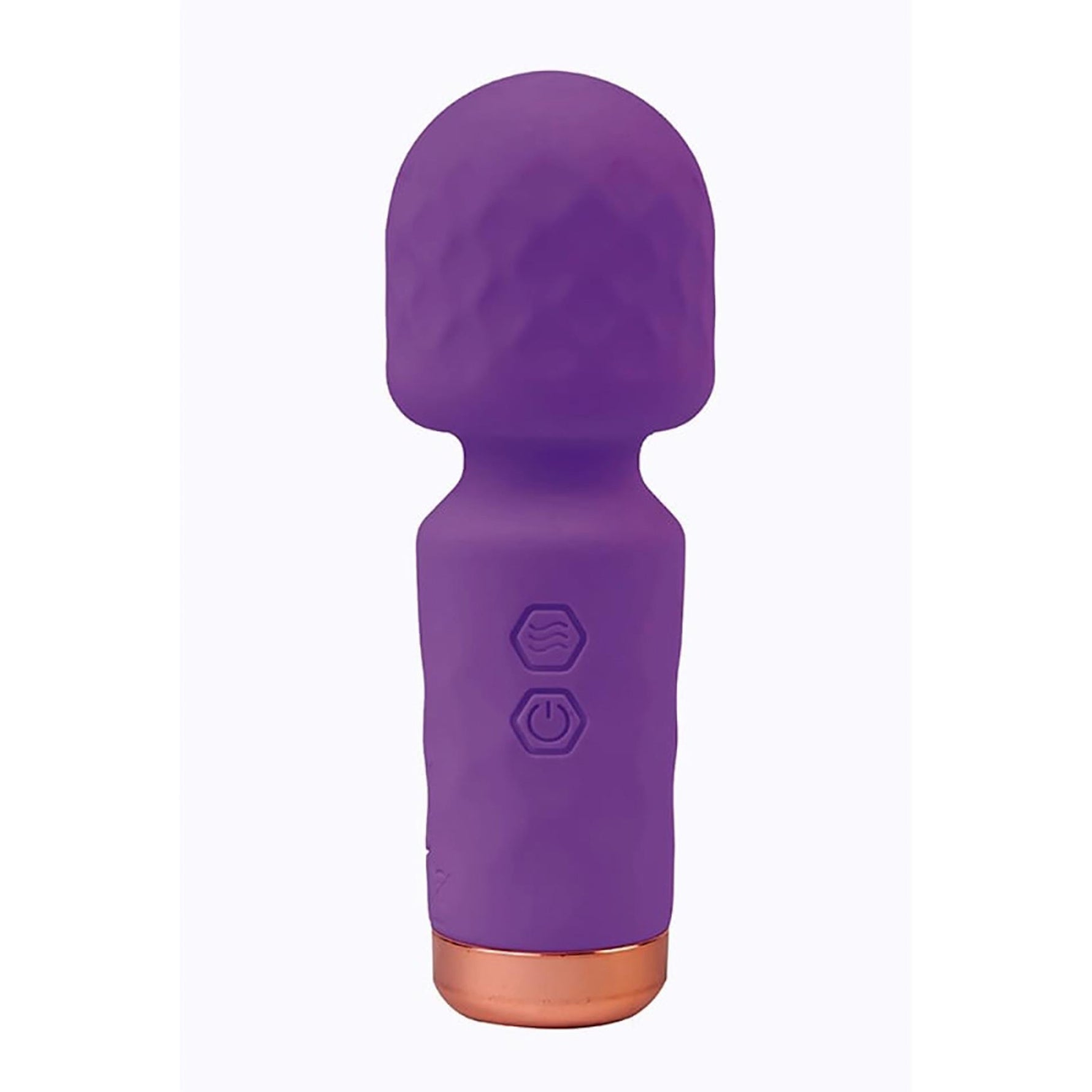 Baghetă de masaj mini din silicon violet Fantasy Eros USB 12 cm