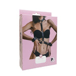 Ham BDSM Pure Lust Uma Minimalist Negru cu Bretele