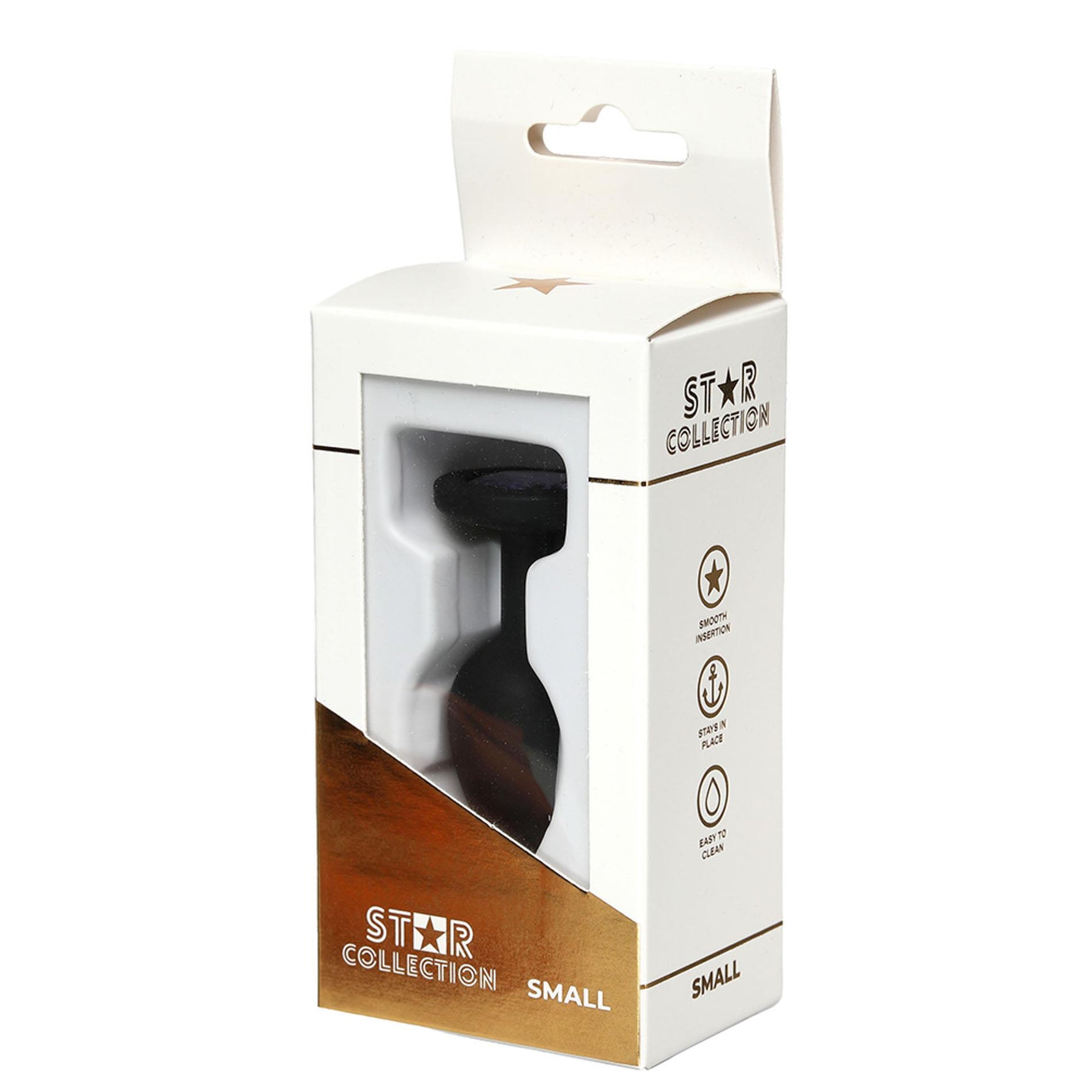 Dop anal din silicon Star Collection S, albastru deschis, 7 cm