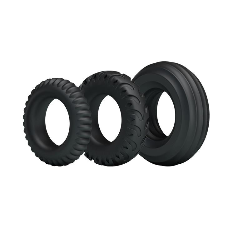 Set de inele pentru penis din silicon Baile, 3 mărimi