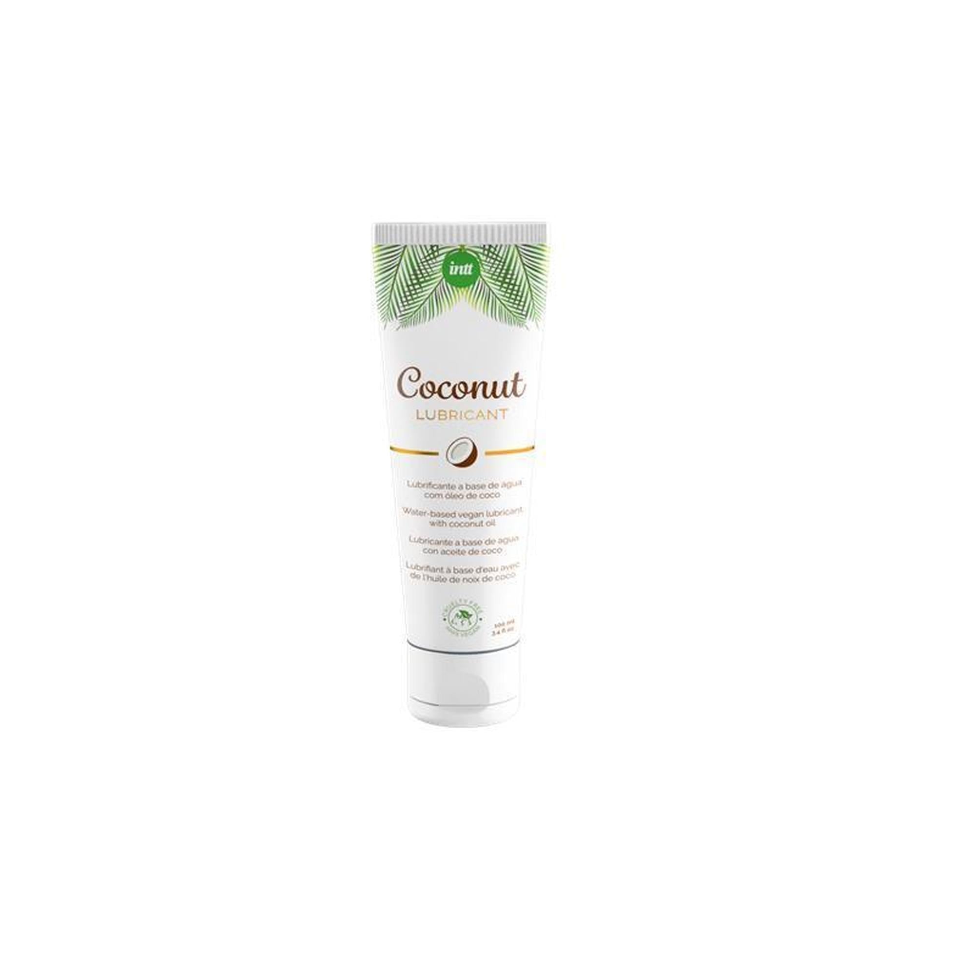 Lubrifiant cu aromă de cocos pe bază de apă Intt 100ml Vegan