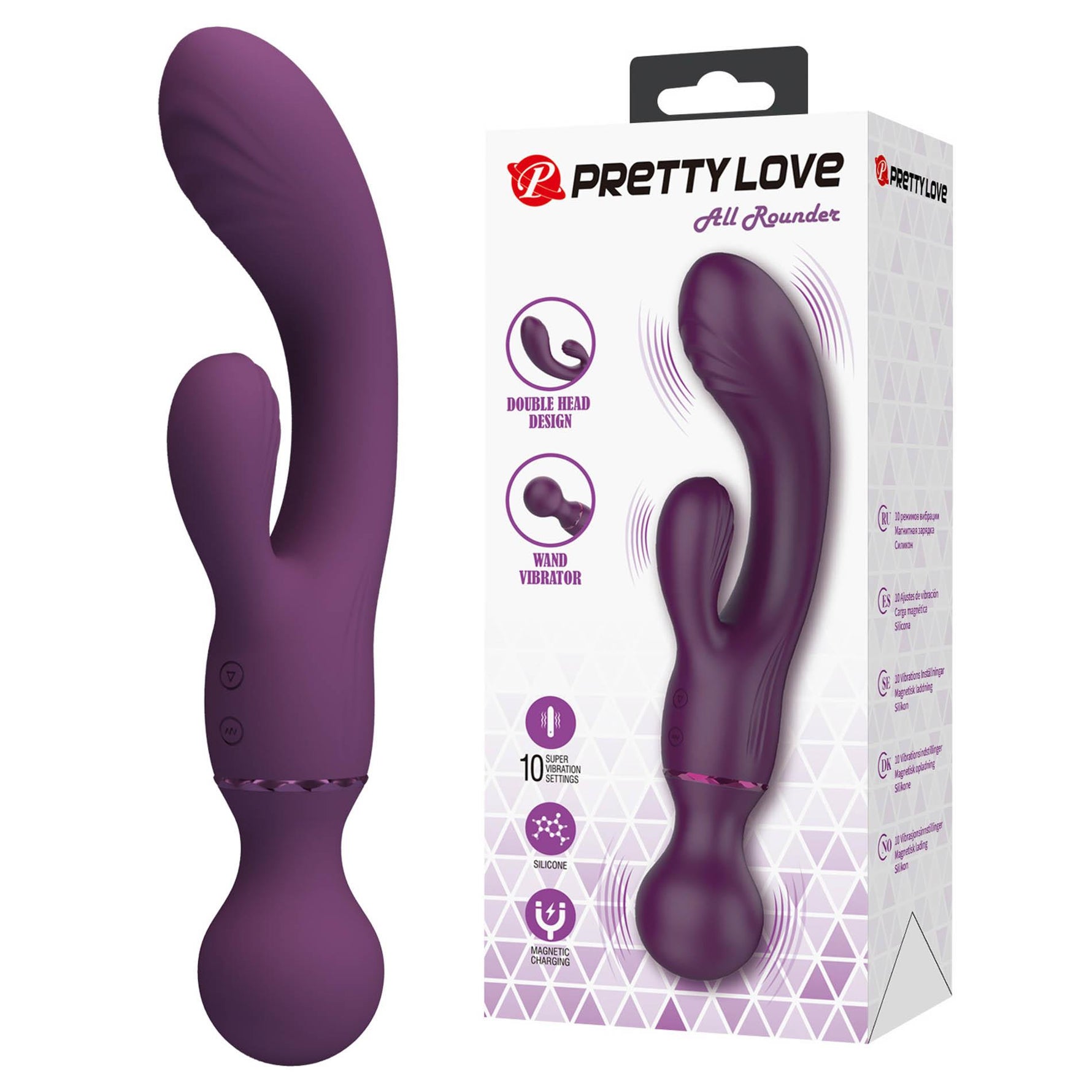 Vibrator USB Pretty Love din silicon, cu formă de iepuraș, 20 cm