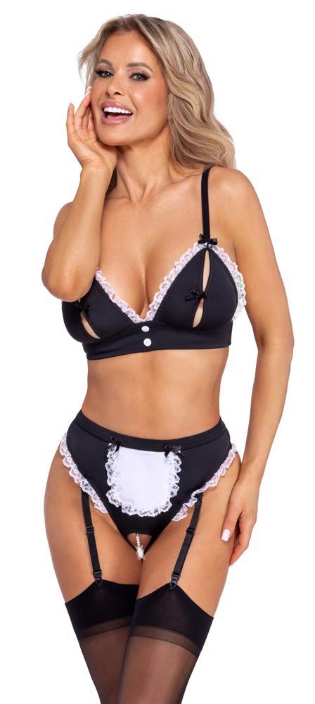 Costum de servitoare Cottelli negru L