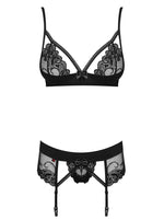 Set lenjerie intimă Wonderia Obsessive 3 piese S/M