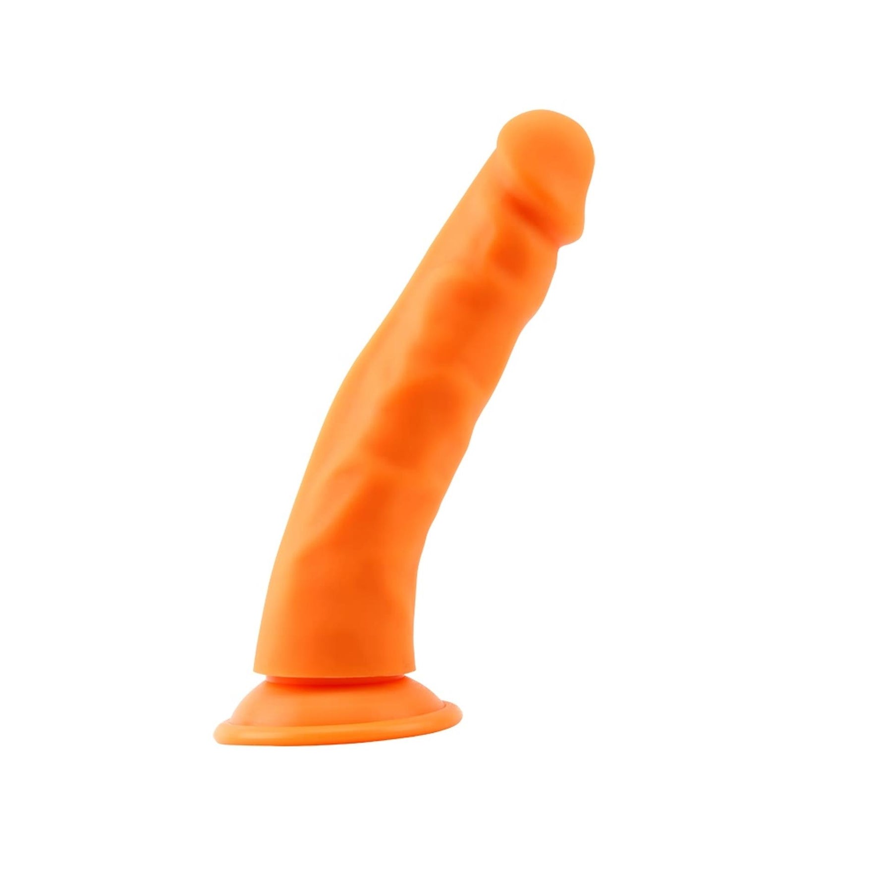 Steven.R Dildo din silicon portocaliu cu ventuză 22 cm