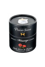 Lumânare de masaj Plaisir Secret cu flori de mac 80ml