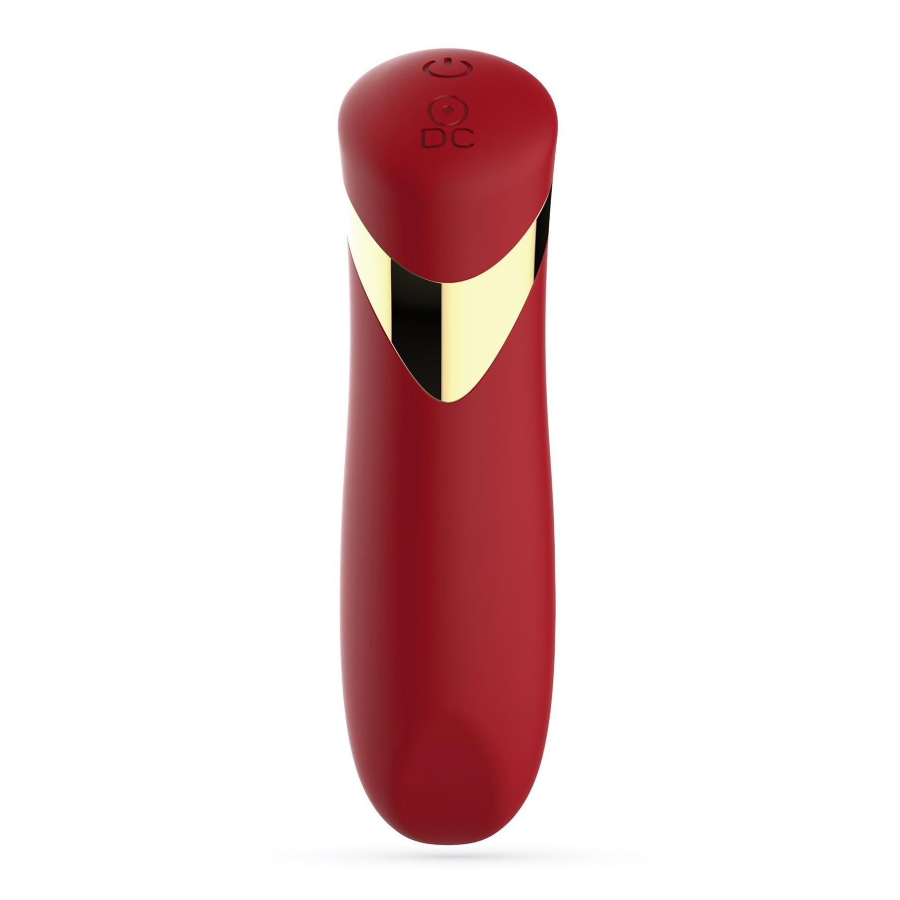 Mini vibrator Crushious Blinders reîncărcabil, silicon roșu, 10 cm