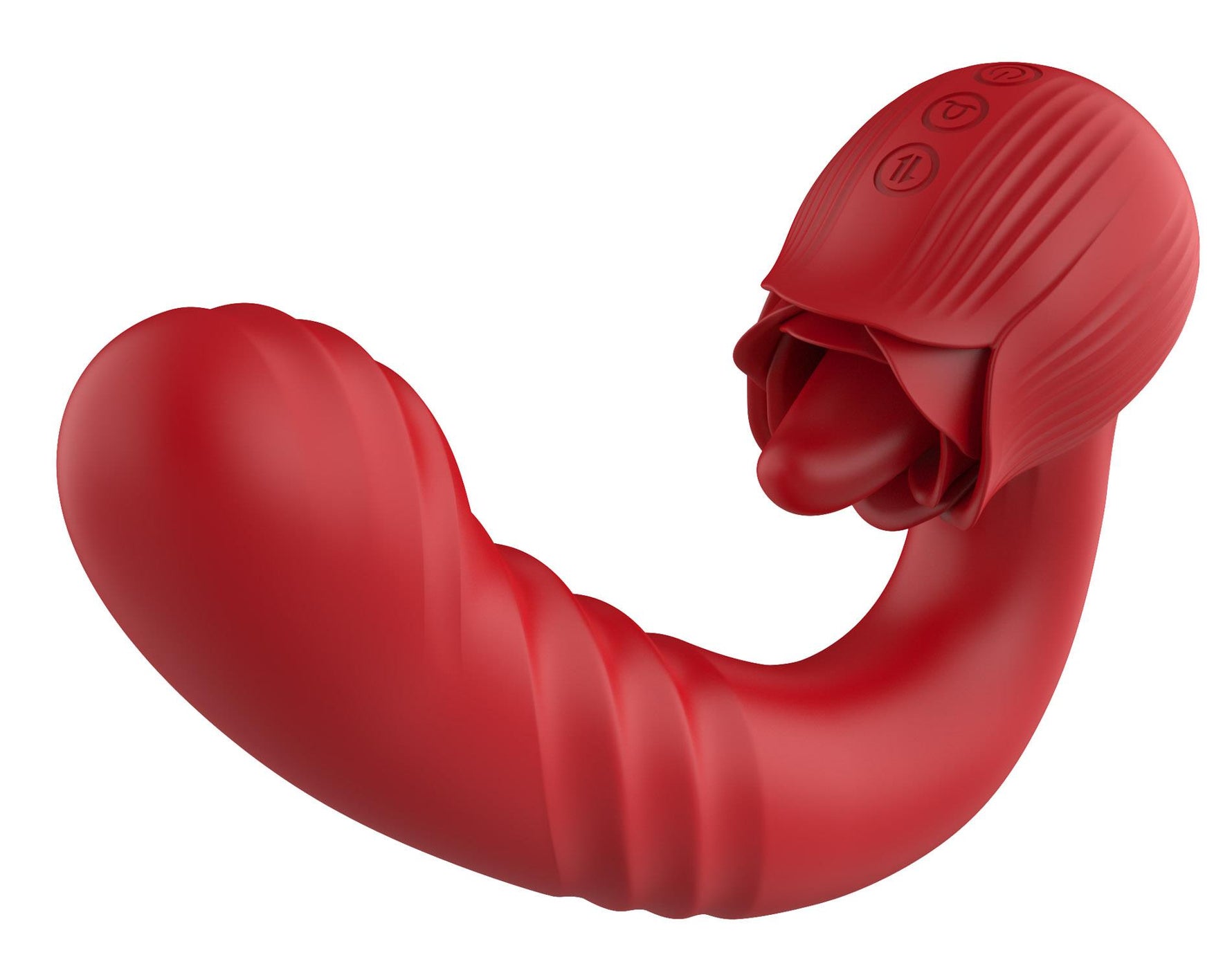 Vibrator drăguț USB pentru punctul G, seria B, cu aspect de trandafir, pentru lingerea limbii