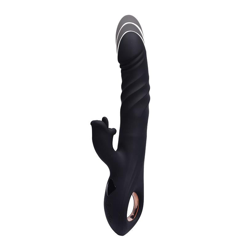 Vibrator Fantasy Pluto Bunny cu USB de împingere 23 cm