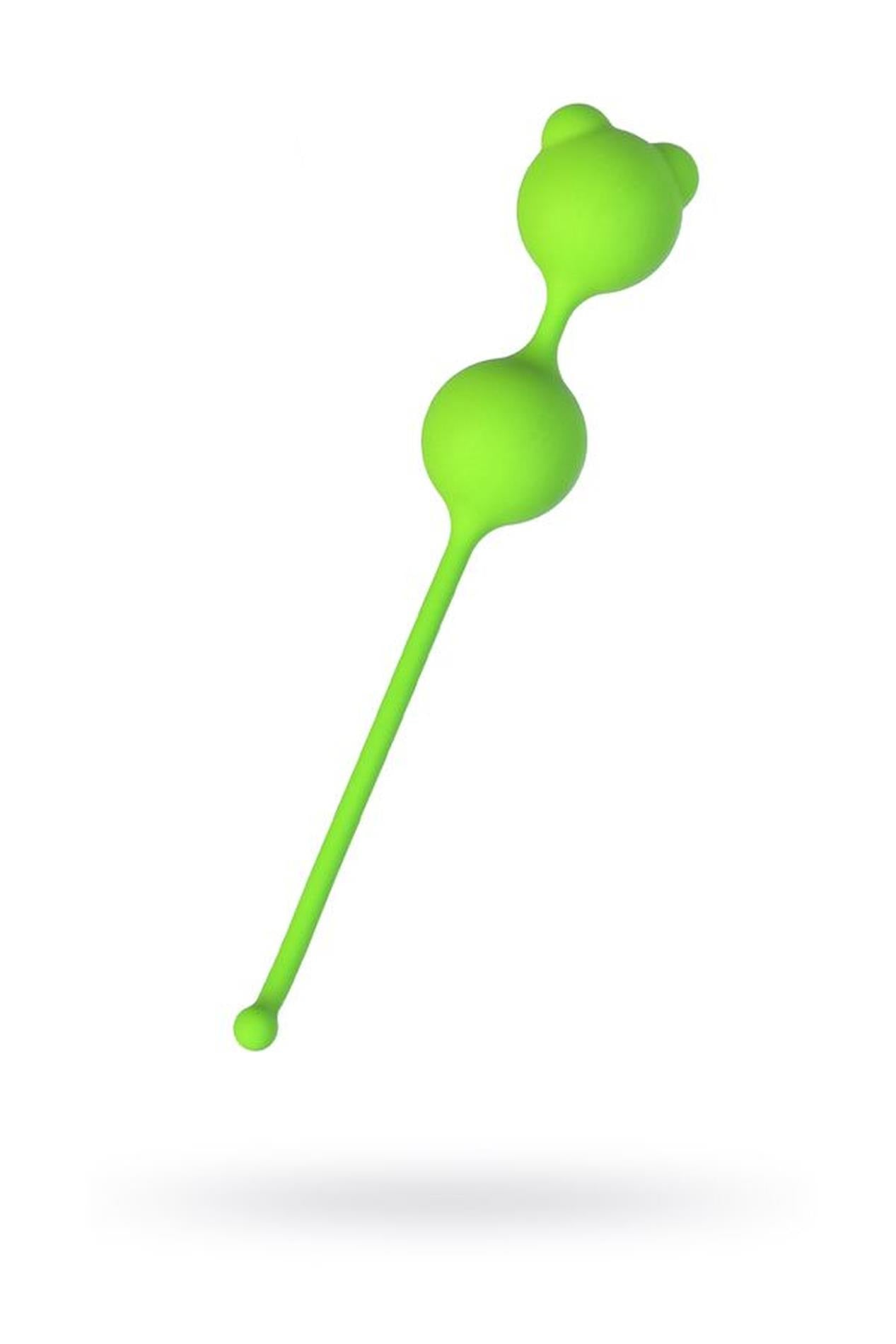 Bile vaginale din silicon A Toys Meeko verzi 16 cm